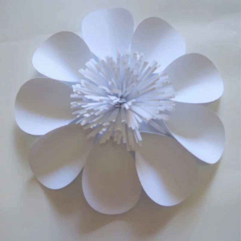 Flores de papel gigantes hechas a mano, flor Artificial para FONDO DE BODA, decoraciones de arco, decoraci&oacute;n personalizada, 36 Uds., 20-50CM-2