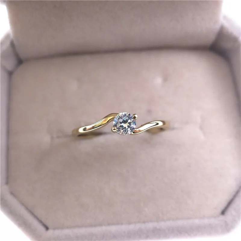 INALIS обручальные кольца с фианитами для женщин 4 мм сверкающим пасьянсом AAA + I2370 |