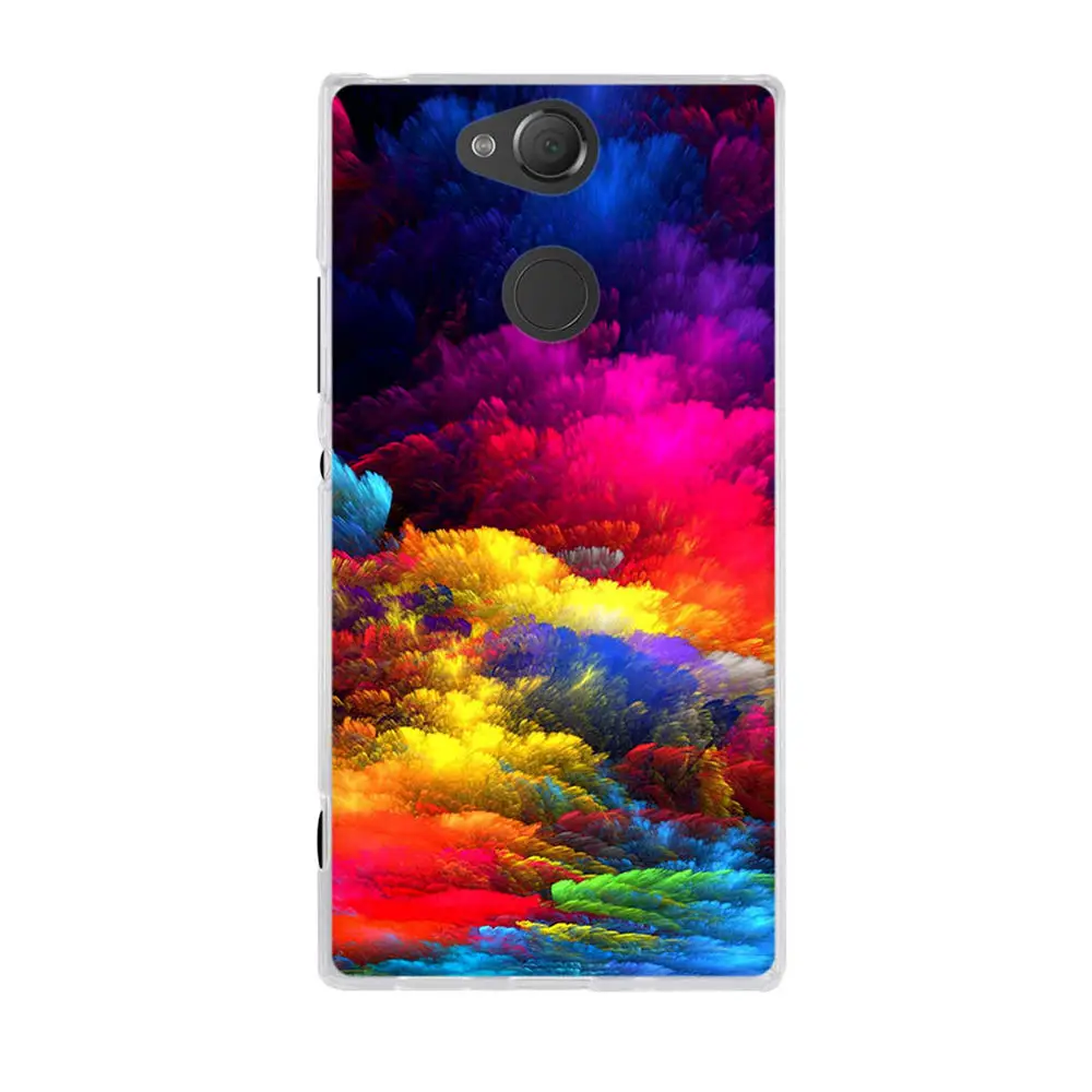 Задняя крышка для sony Xperia XA2, 5,2 дюйма, силиконовый чехол для телефона, для sony Xperia xa2, мягкие ТПУ чехлы для sony Xperia XA2, Fundas Coque - Цвет: 34