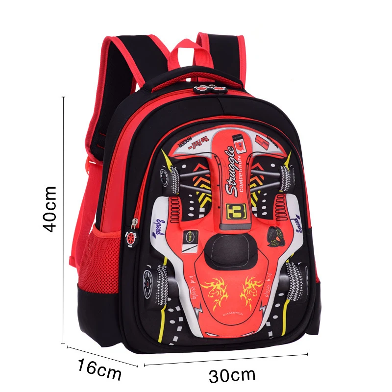 Детские рюкзаки с 3d рисунком, легкая дорожная сумка с мультяшным автомобилем для девочек, школьный ранец от AliExpress WW