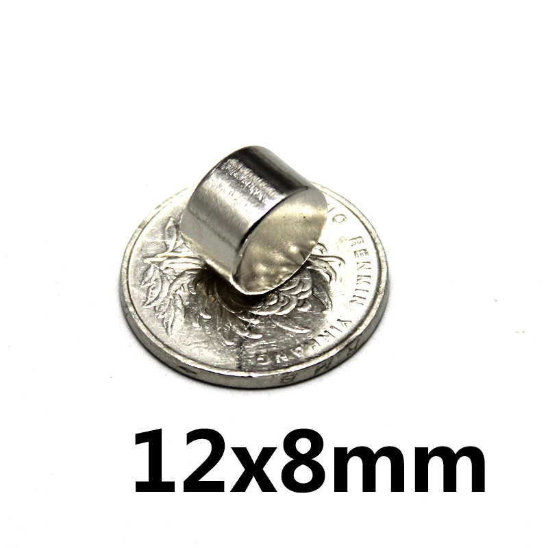 10pcs 12 x 8 mm N35 Strong Neodymium Magnets 12*8mm Automobile Engine Oil Filter Magnet Economizer Craft | Обустройство дома