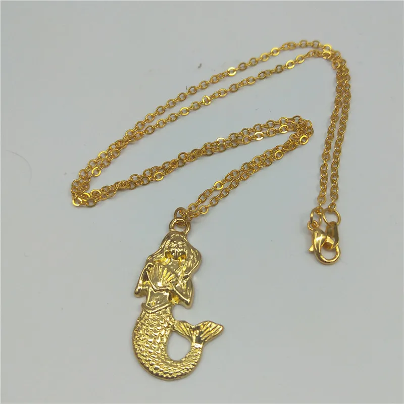 Мистическое искусственное ожерелье античное серебряное с подвеской в виде