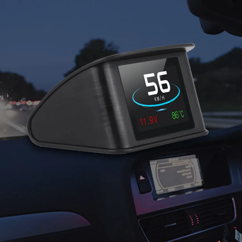 Автомобильный спидометр датчик температуры HUD Дисплей поездки на бортовой автомобиль цифровой OBD2 OBD вождения компьютера Displa