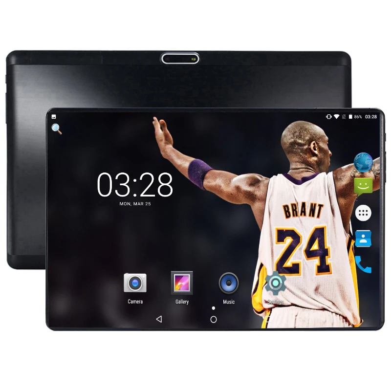 Планшет 10 дюймов Wi Fi четыре ядра 4 Гб ОЗУ 64 ПЗУ 1280X800 2.5D ips экран две sim карты Android 8 0