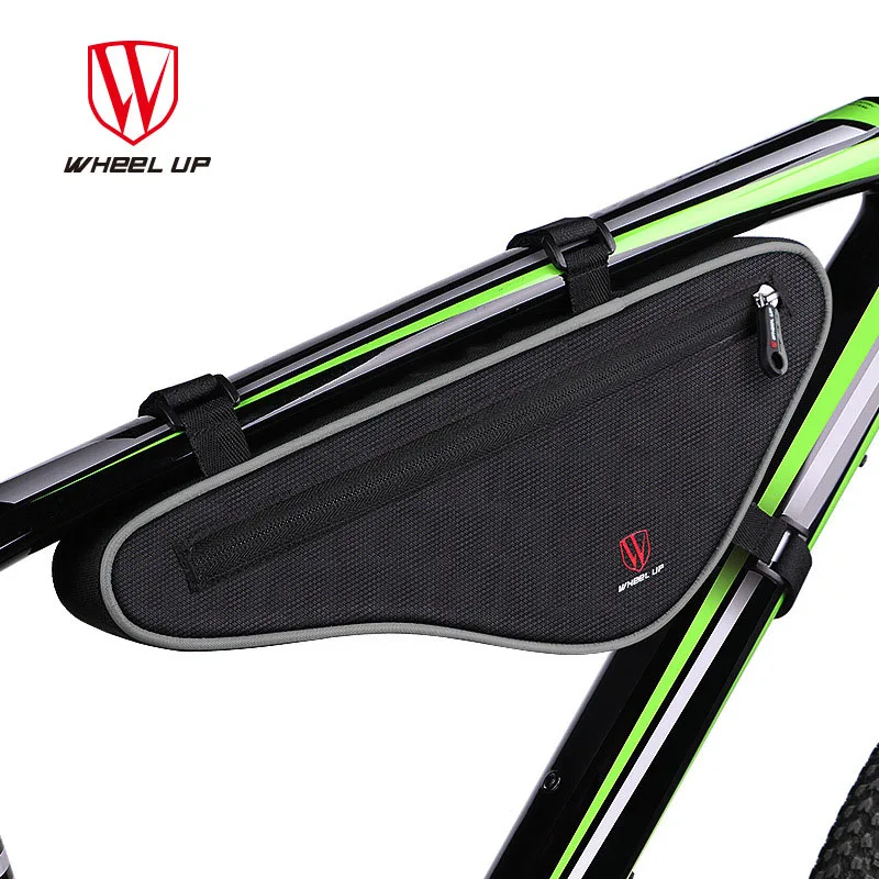 

Передняя сумка на колесиках для велосипеда, вместительная Треугольная рама для труб, сумка для горного и дорожного велосипеда, Светоотража...