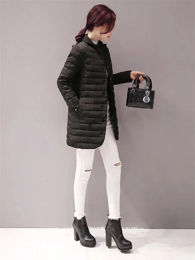 Повседневное сверхлегкое пальто My New In женская зимняя куртка длинное верхняя