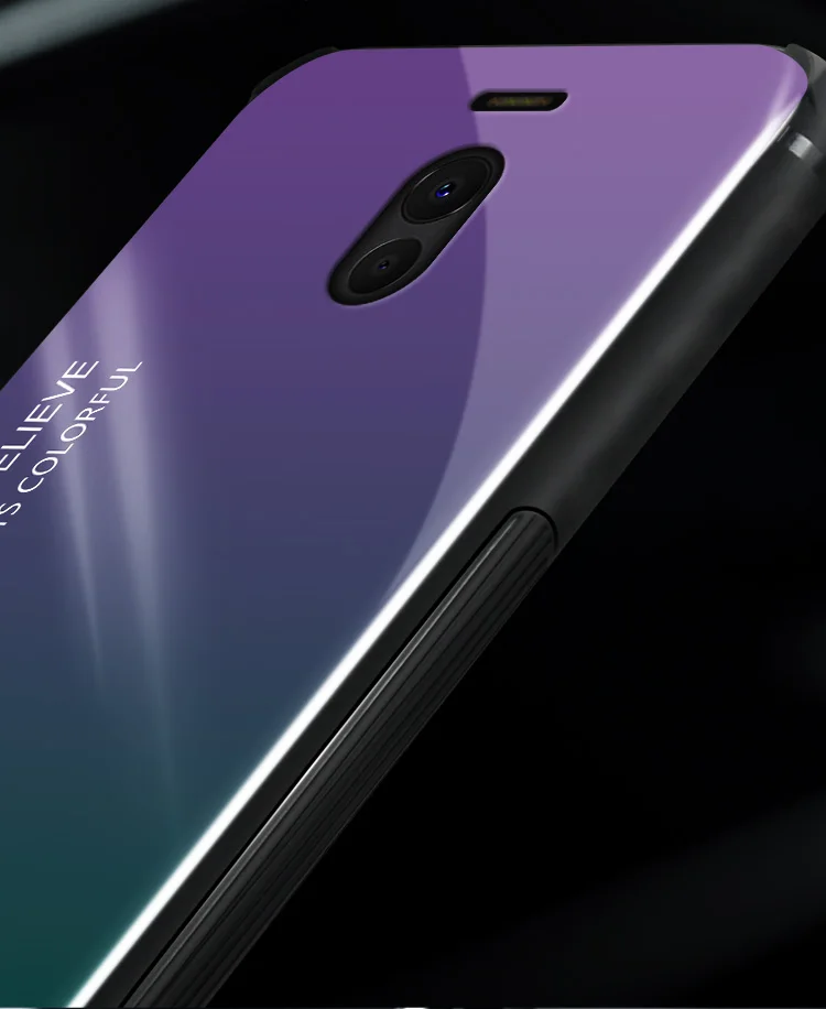 Fo Meizu M6 Note чехол Роскошный Жесткий закаленное стекло модный градиентный защитный чехол для Meizu Note 6 полное покрытие оболочка