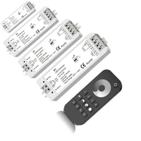 led strip dimmer 12v 24v 4 zones rf wireless remote 1 channel receiver 5050 3528 single color string ribbon dim on off switch