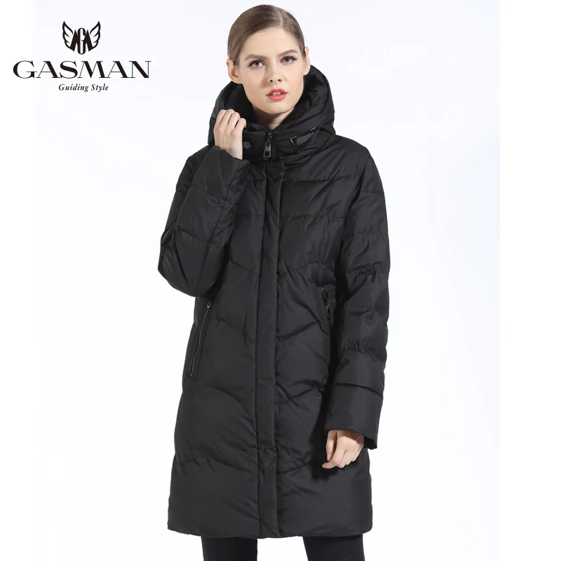 GASMAN 2019 Стильный Пуховик Женский Толстый С Капюшоном Зимние Куртки Женские