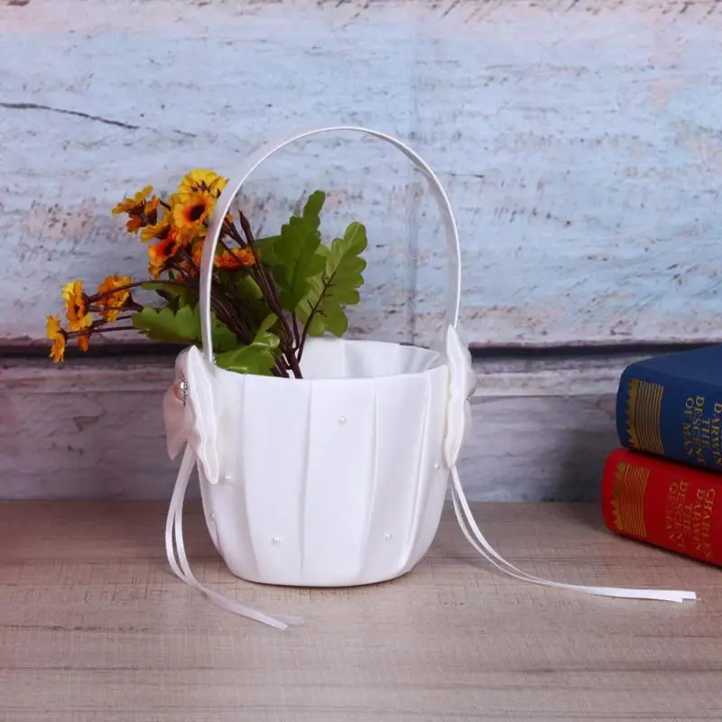 Кружевная корзина для девочек с цветами 2 шт. свадебная цветов свадебного