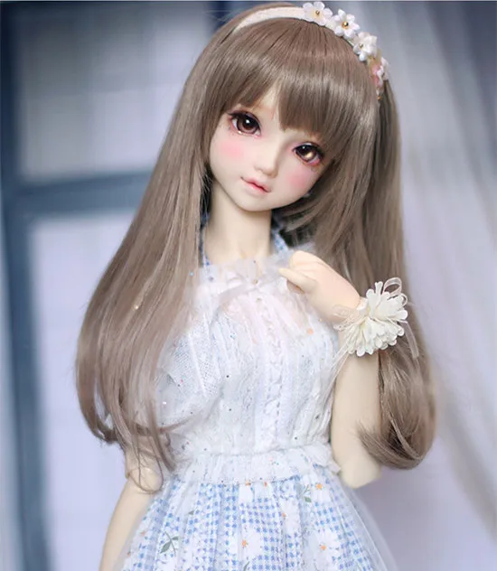 BJD куклы парики Длинные Серые коричневые волосы доступны для 1/6 1/4 SD DD BJD 1/3 MDD аксессуары