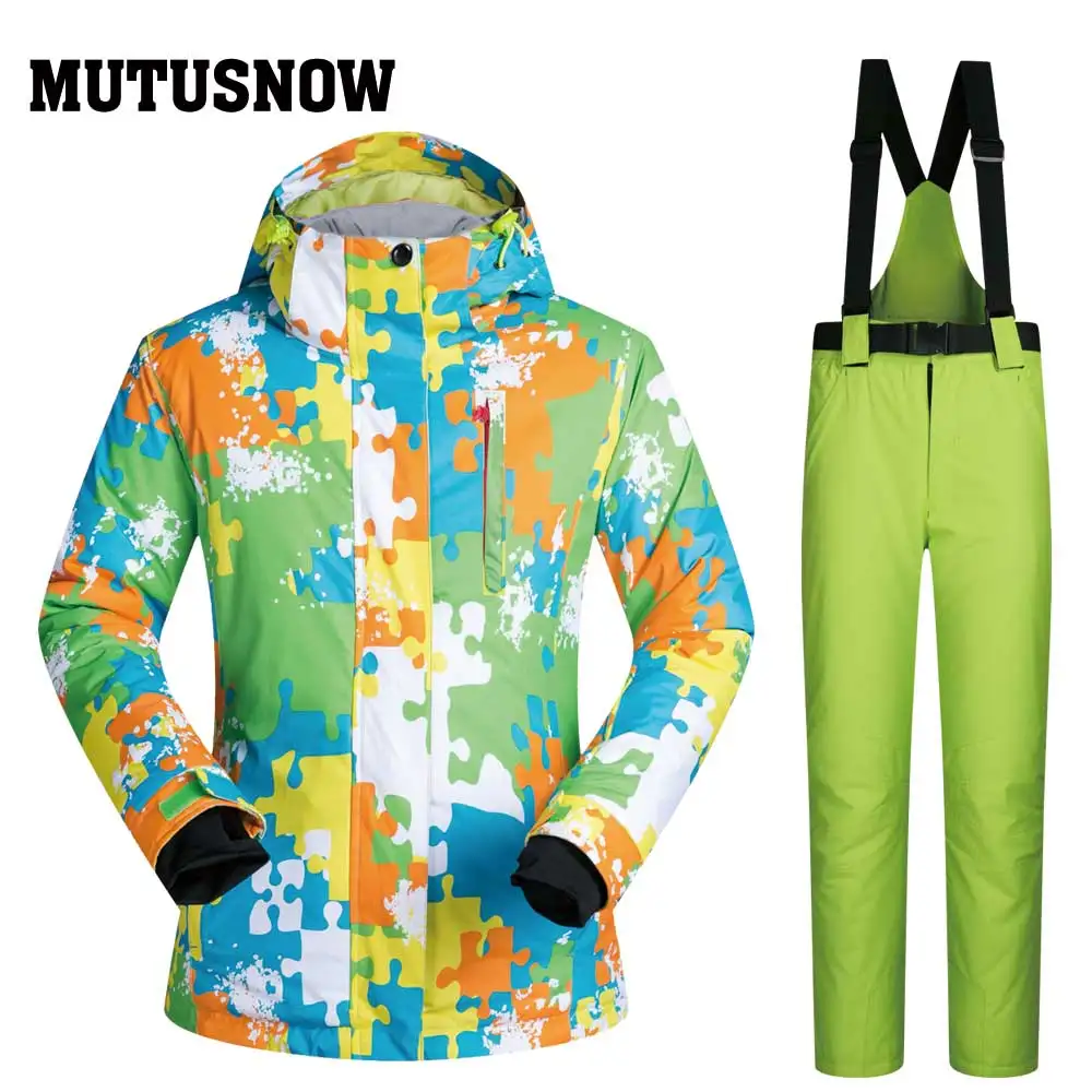 MUTUSNOW Высокое качество для мужчин мужской лыжный костюм Открытый Снег Куртки
