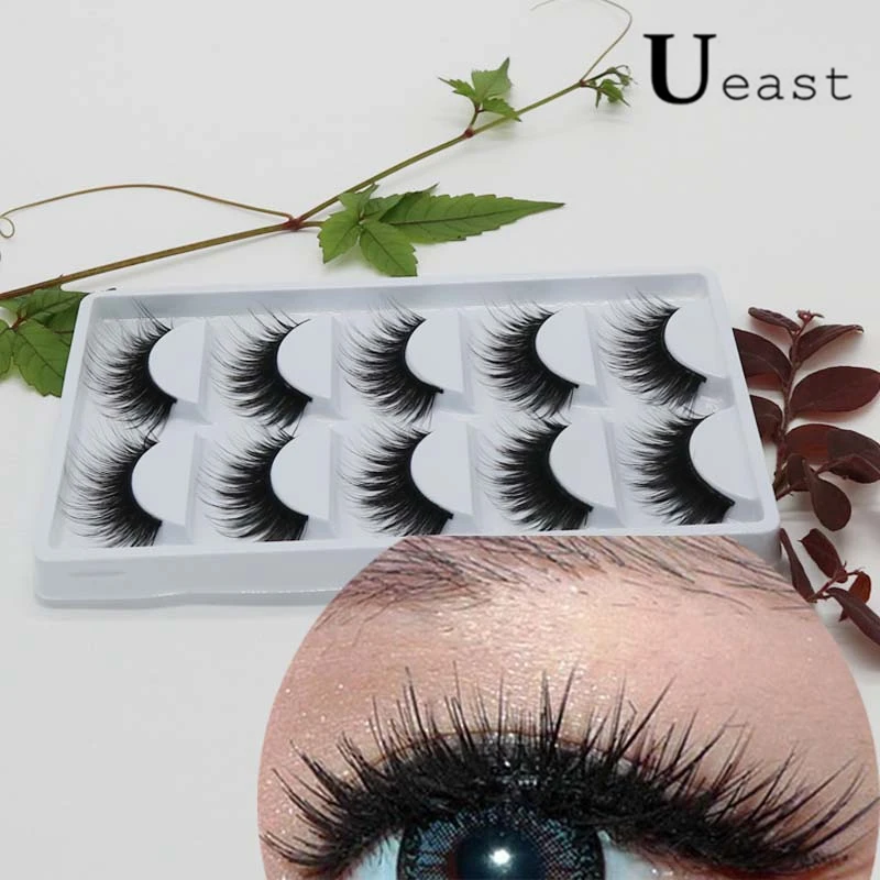Ueast 5 пары накладных ресниц Роскошные ресницы своими руками для наращивания