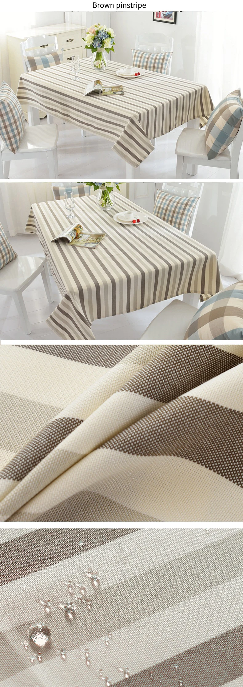 Медленная лесная скатерть в стиле кантри, водонепроницаемая скатерть в клетку, хлопковая ткань, для кухни, прямоугольное украшение, покрывало в клетку