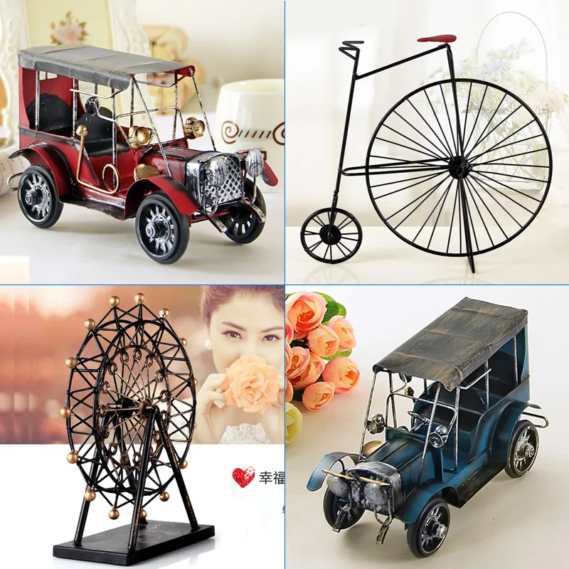 Living room wine cabinet decoration ornaments Home accessories modern minimalist Metal car model TV small furnishings | Дом и сад