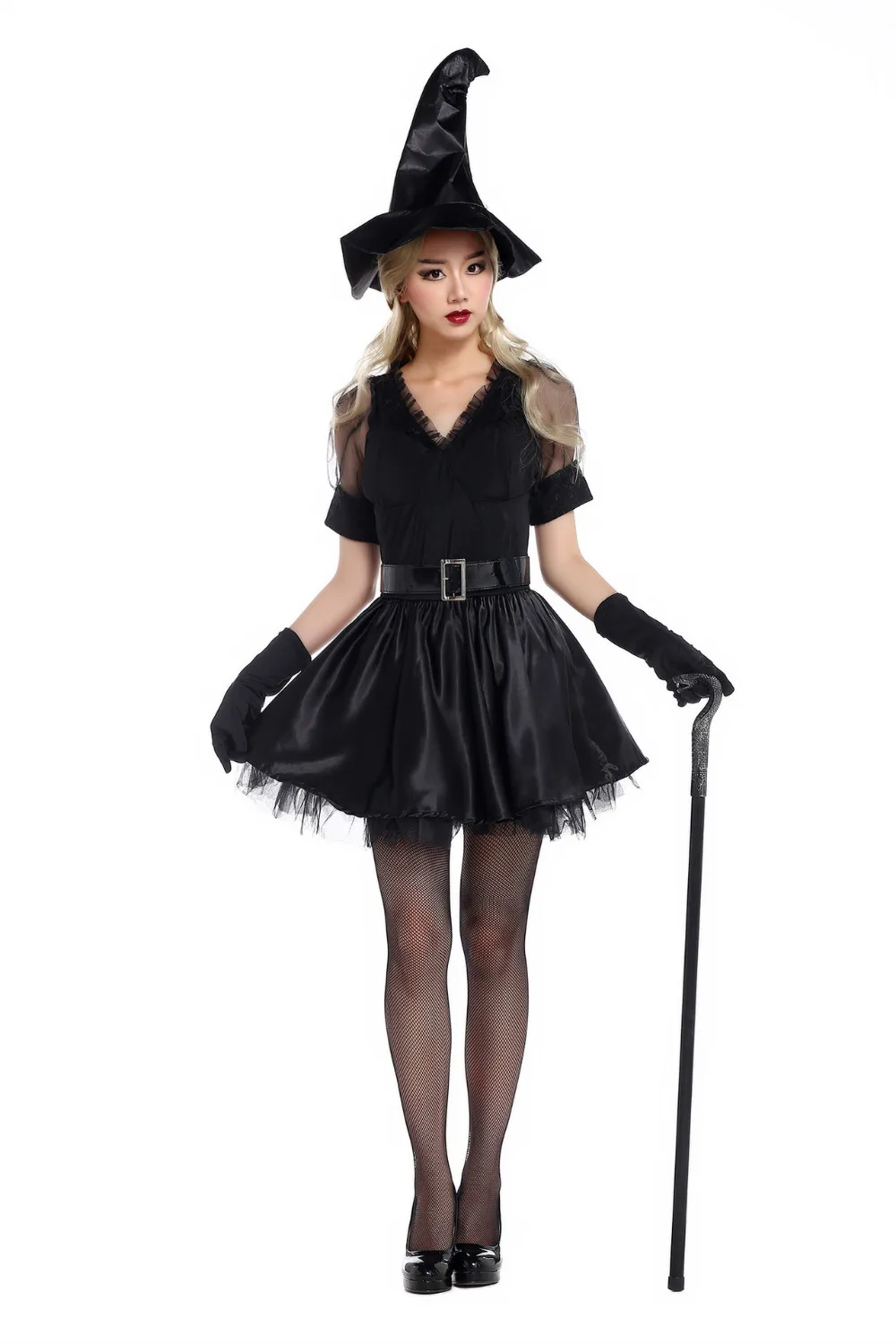Роскошный женский строгий сексуальный костюм ведьмы сексуальное необычное