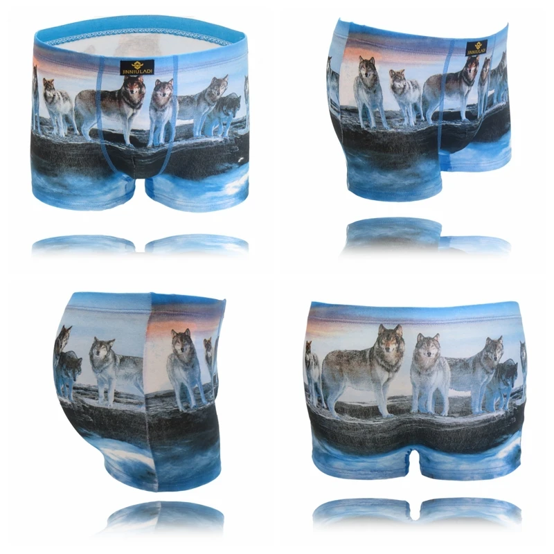 4 sizes Men Cartoon Sexy Mens Animal Boxer Men'S Underwear Boxers Man Brand Hot Trunks Male Underpant L XL XXL XXXL | Мужская одежда