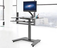 stand up automatic lifting table single motor ergonomic electric lifting computer table conference table