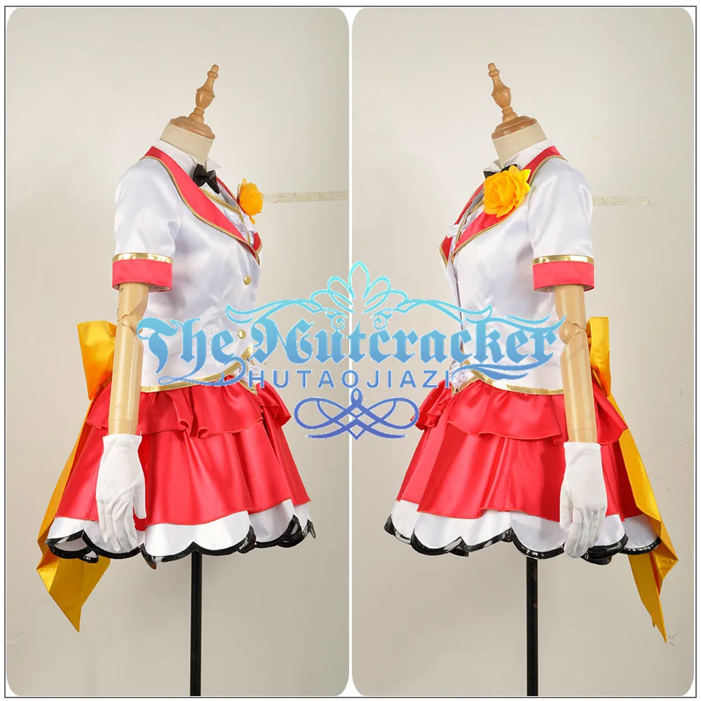 Милый! солнце! Aqours Palgantong билеты будущее Takami Chika Косплей Костюм на заказ с коротким