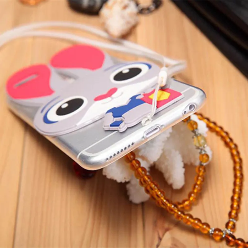 Cartoon Fashion Women Rabbit Ears TPU Mobile Phone Protective Coque For iphone 5s 6s plus 7 Case Soft Cover |