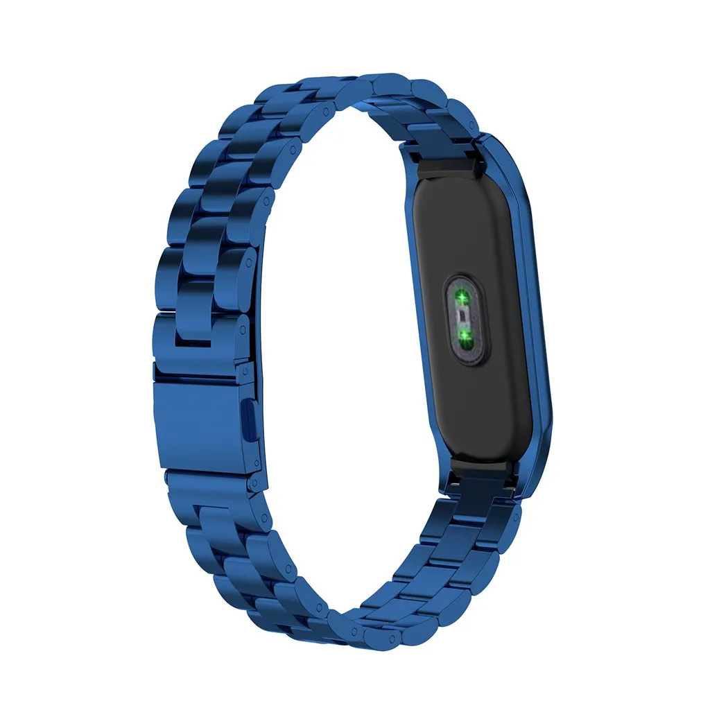 Сменный ремешок из нержавеющей стали для Xiao mi Band 3 mi band Band 3 Роскошные Металлические Полосы деловые стильные ремни