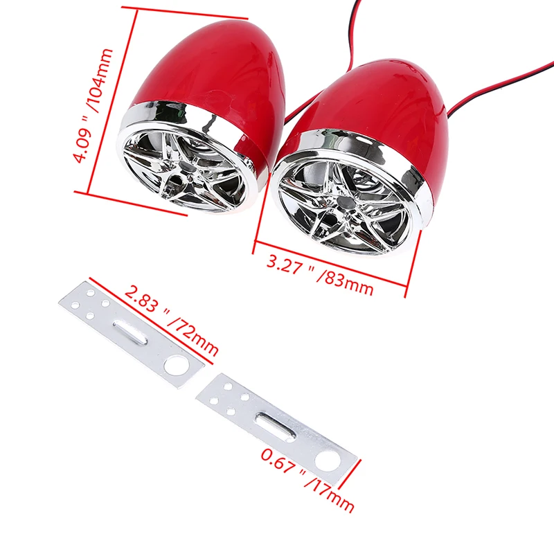 Звуковая система POSSBAY для мотоцикла Bluetooth MP3 FM радио стереоколонка