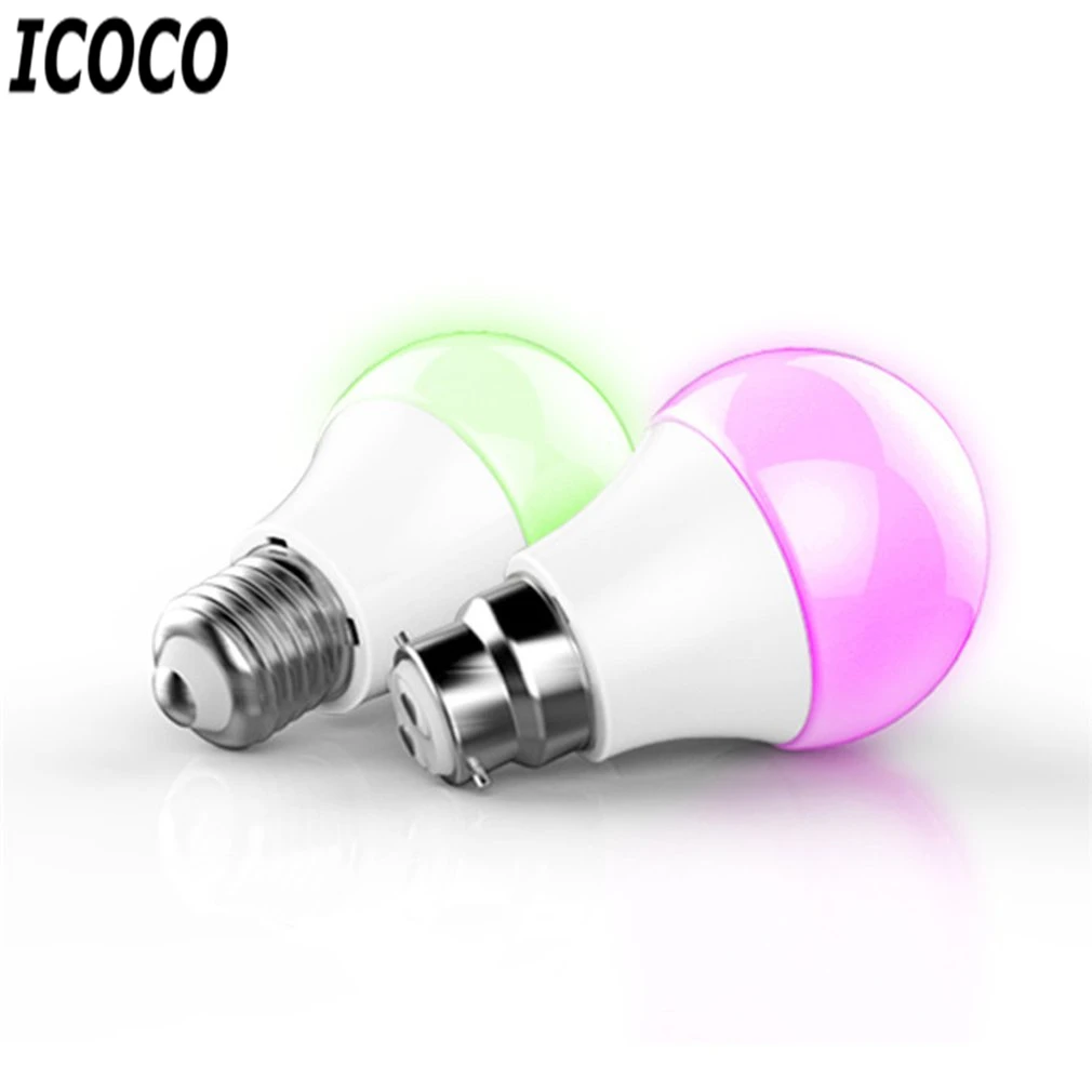 ICOCO Smart Bluetooth светодиодный свет E27 многоцветный диммер лампа для iOS Android Системы