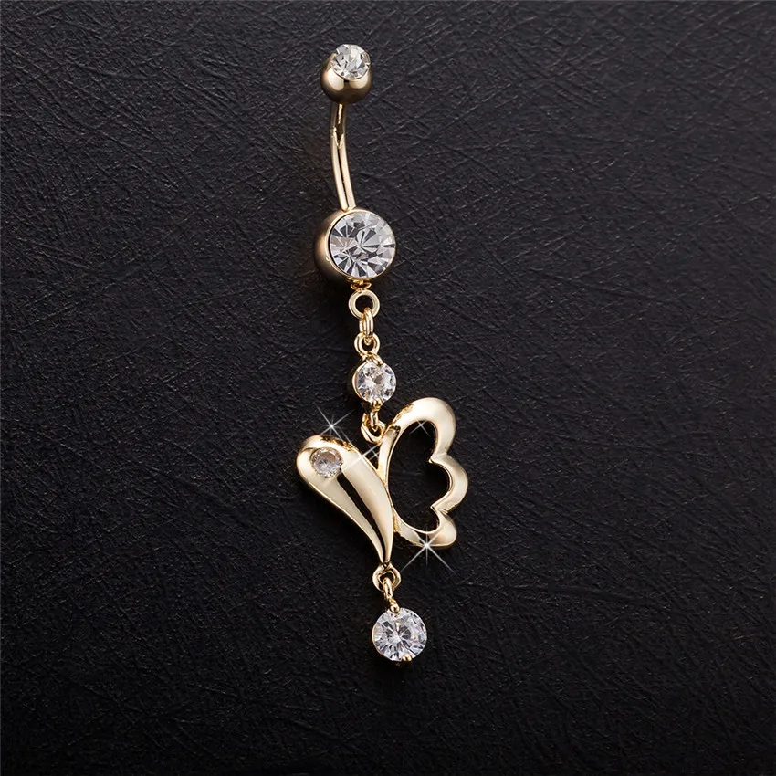 2017 Коктейльные Вечерние Бабочка пирсинг ювелирные изделия кольцо для пирсинга