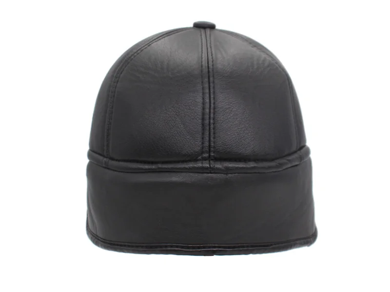 AETRUE зимняя бейсболка Мужская Snapback черные кожаные ушанки папа головные уборы для мужчин и женщин ПУ вышивка на кепке Casquette твердая мужская шапка