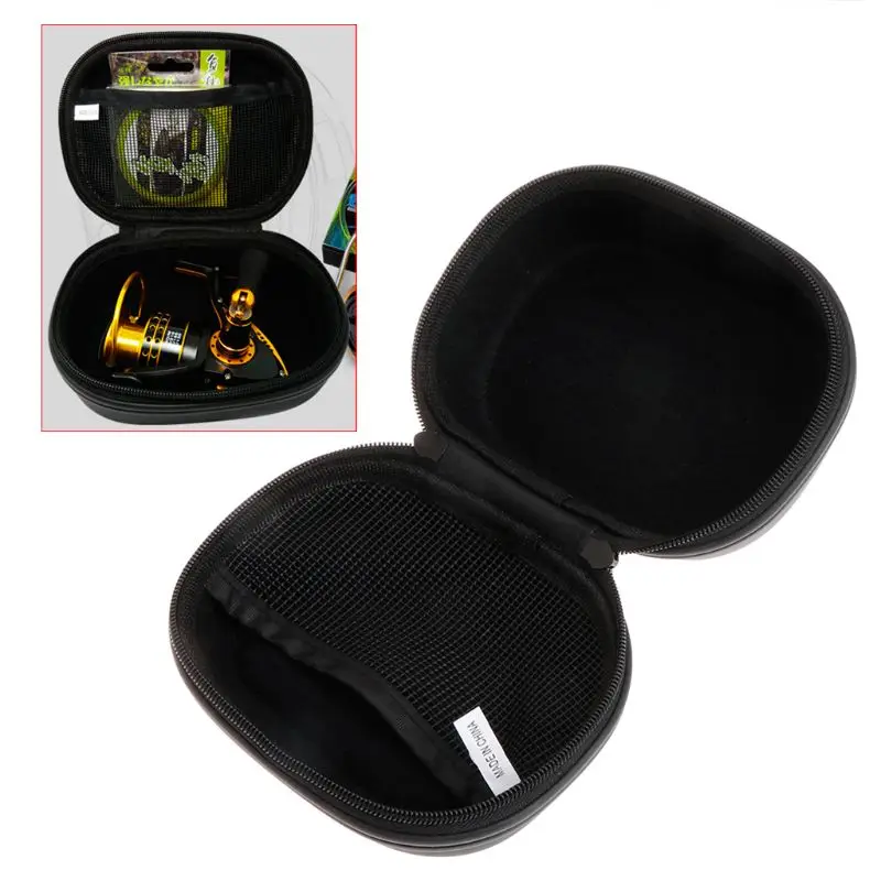 Fishing Package Storage Bag Reel Container Tackle Organizer Portable PVC Leather Protective Case Carrier Zipper Waterproof 10166 | Спорт и
