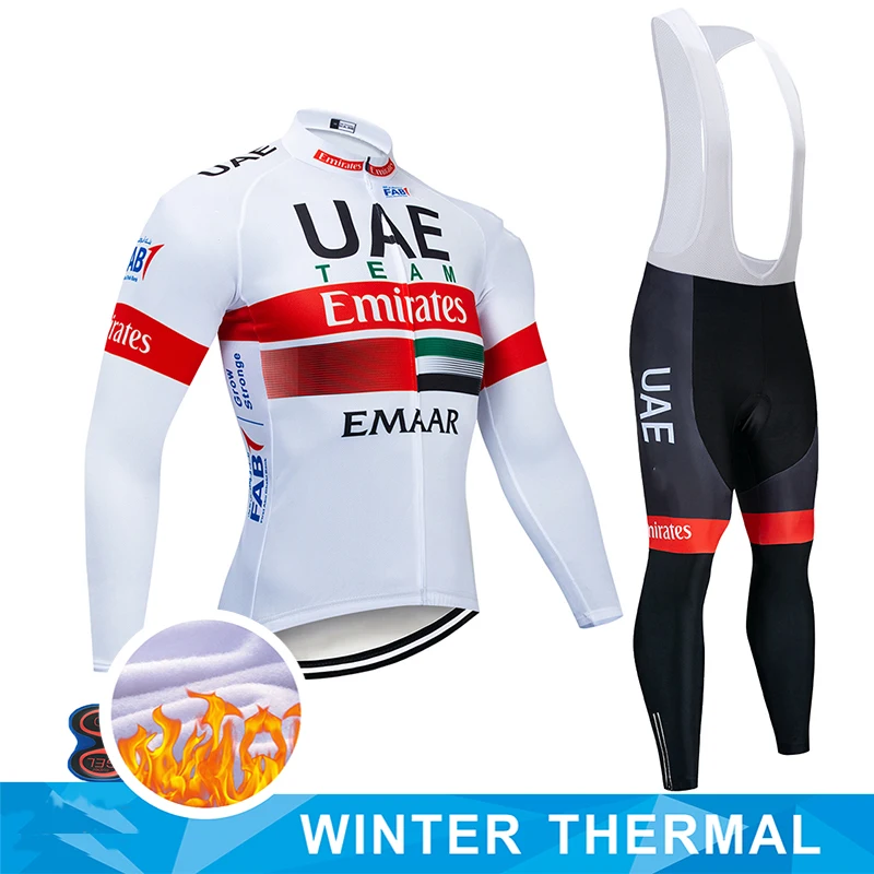 winter thermal fleec Pro зимний термальный флисовый комплект длинная велосипедная футболка 9D гелевая подкладка велосипедные брюки мужские MTB Ropa Ciclismo Bi велосипедная одежда - Цвет: winter thermal fleec
