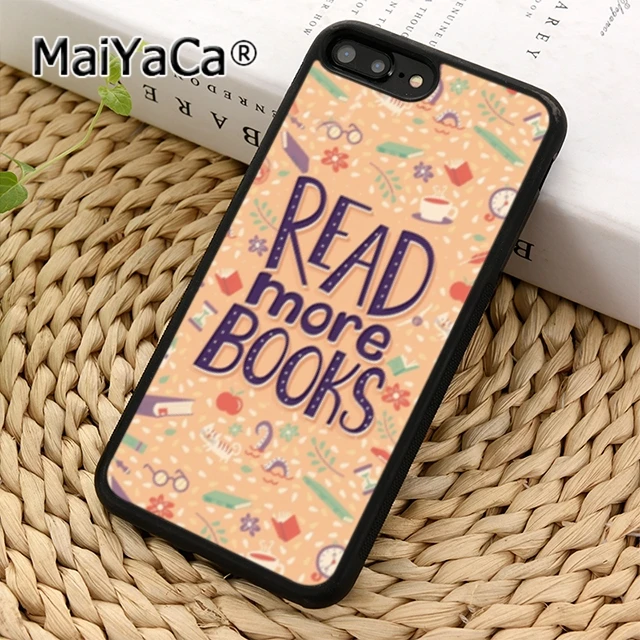 MaiYaCa чтение книг библиотека книжная полка цитаты чехол для телефона iPhone 11 12 Pro 5s 6 7