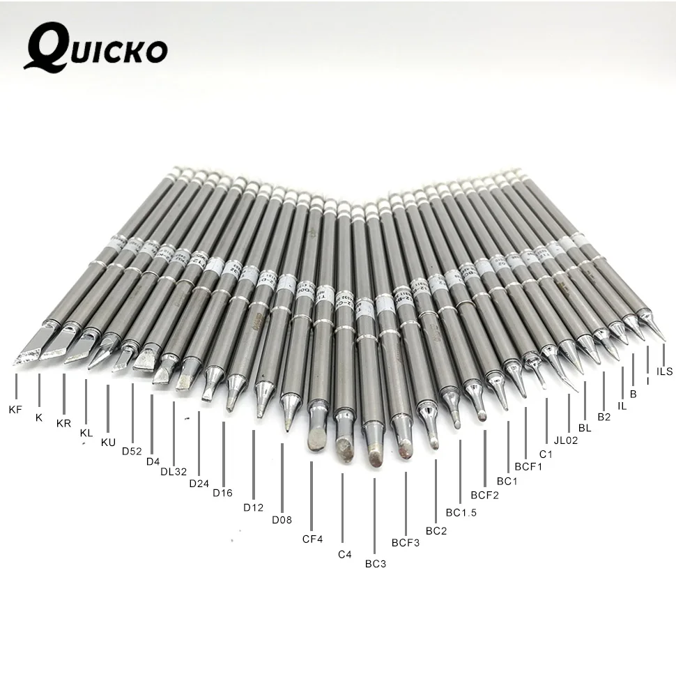 Наконечники для паяльника T12 20 ~ 100 шт. QUICKO OLED контроллера Φ 952 950D сварочная станция