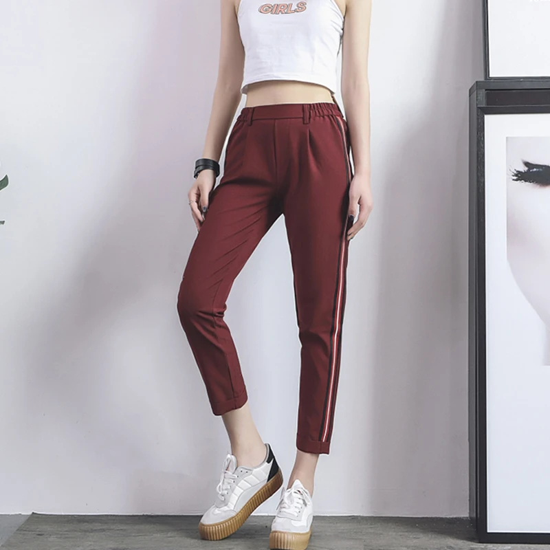 Брюки TMODA2 женские с эластичным поясом Элегантные повседневные спортивные штаны