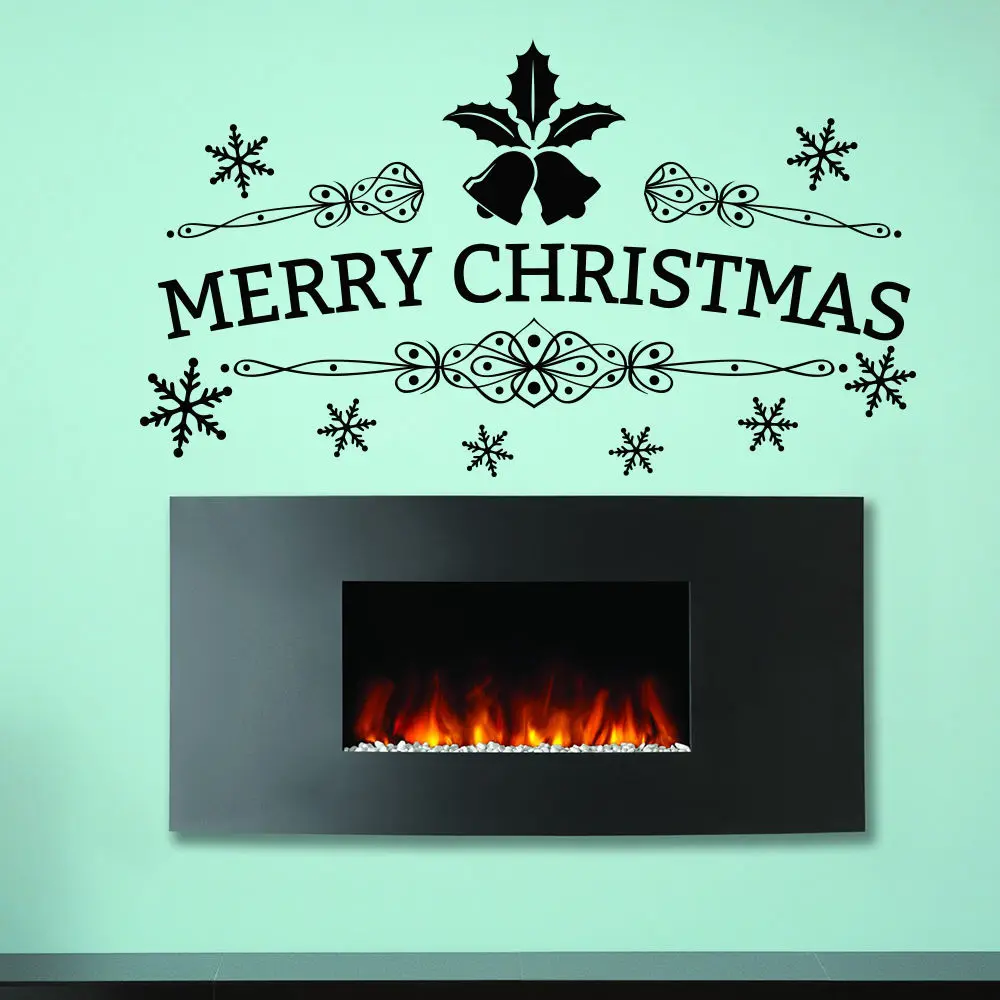 

89X50cm Merry Christmas Wall Decal Tree Vinyl Wall Sticker For Kids Room Nursery Home Art Decor Shop Door Window Decals Vinilos