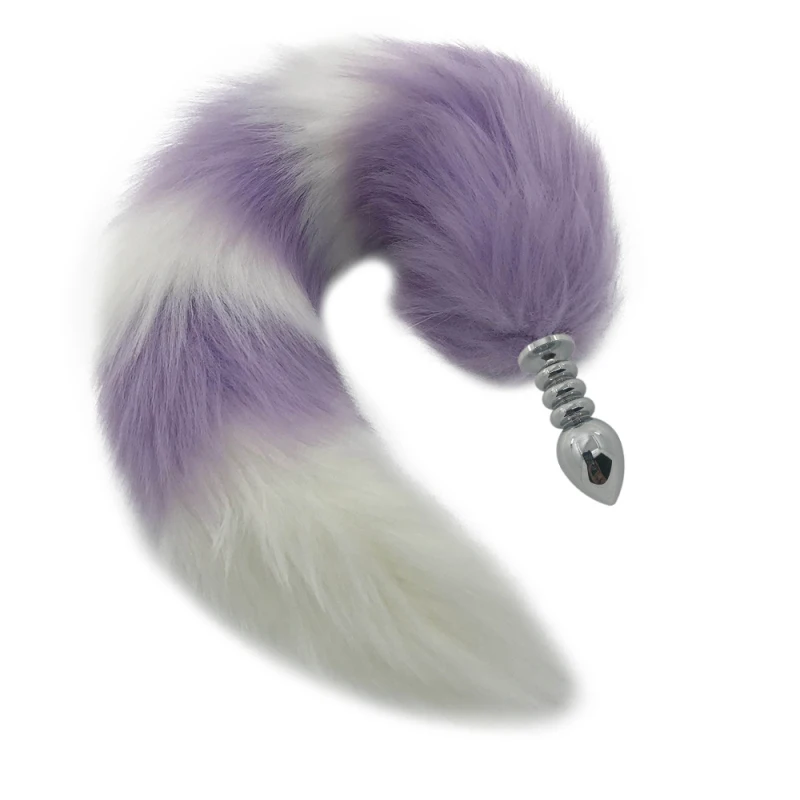 SML Anal Sex Toys Insert Butt Dilator 40cm Fox Tail Cosplay Metal Plug Party Dress Up Valentine Gift for Women H8-224E | Красота и