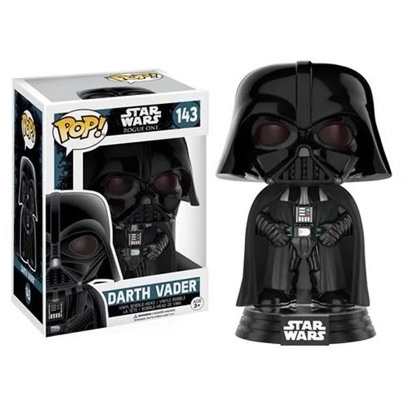 FUNKO POP Star Wars фигурка игрушки Дарт Вейдер Люк Скайуокер Leia для друга коллекция