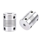 Соединительная муфта с гибким валом 5x8x25 мм 5x5x25 мм, муфта для шагового двигателя CNC, детали для 3D-принтера, детали соединений из алюминиевого сплава