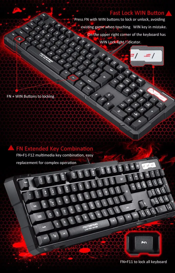 MOTOSPEED K81 механические клавиатуры игровая клавиатура мультимедийные клавиши для домашнего офиса школы клавиатуры 424#3