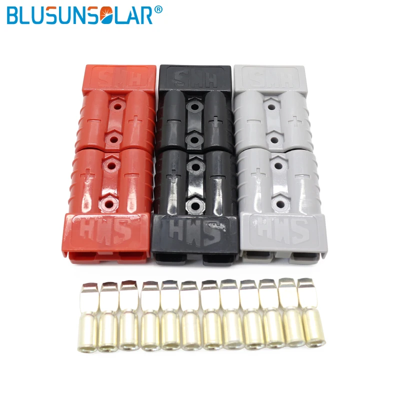 Электрическая вилка BLUSUNSOLAR 1 шт. красный/черный/серый 50 Ампер 600 вольт 8 AWG разъем