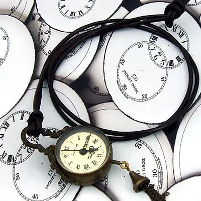 

Vintage Pocket Watch Mechanical Genuine Leather Chain