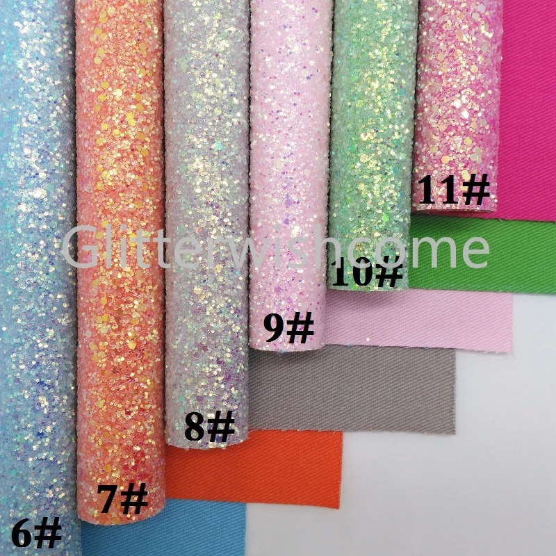 Glitterwishcome 21X29 см A4 размер винил для бантов Кристалл Толстый блеск кожа Fabirc искусственная кожа листы для бантов, GM385A