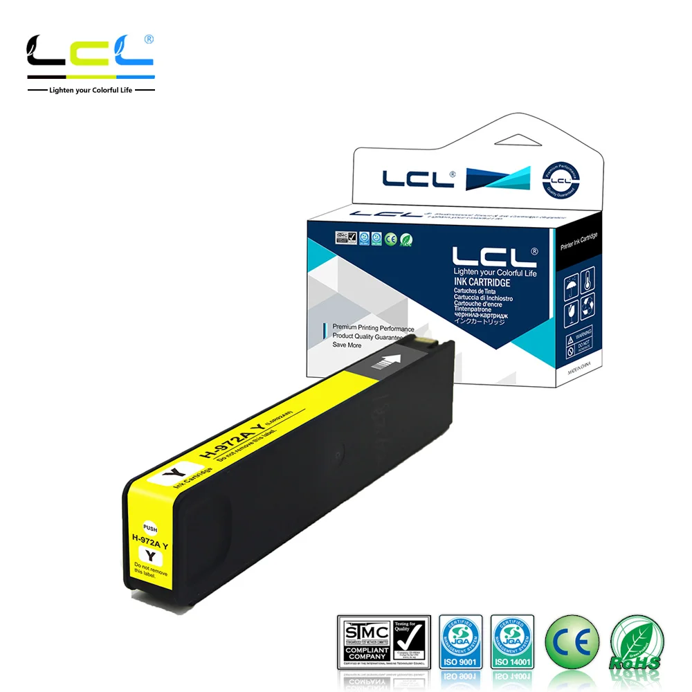 Тонер картридж LCL 972A F6T80AN L0R86AN L0R89AN L0R92AN (1 упаковка) совместимый с HP PageWide 352dw 377dw Pro