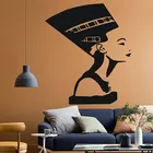 Древние египетские символы королевы Nefertiti, настенные наклейки, виниловые Стикеры, дизайн интерьера, художественный декор для спальни, гостиной, девушек, домашний декор C423