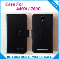 Colors Hot  2016 AMOI L760C Case High Quality Leather Exclusive Case For AMOI L760C Cover Phone Bag Tracking