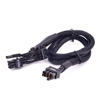 pcie 8pin to 2 ports 62pin power supply cable flat sleeve for seasonic focus plus platinum px series 850 750 650 550 w