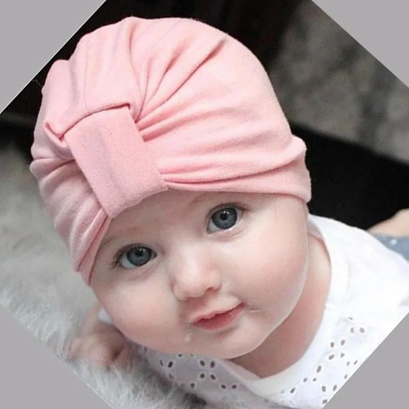 Мягкий хлопковый тюрбан с бантом шапка шапочка шапочки для 1 5 лет девочек и