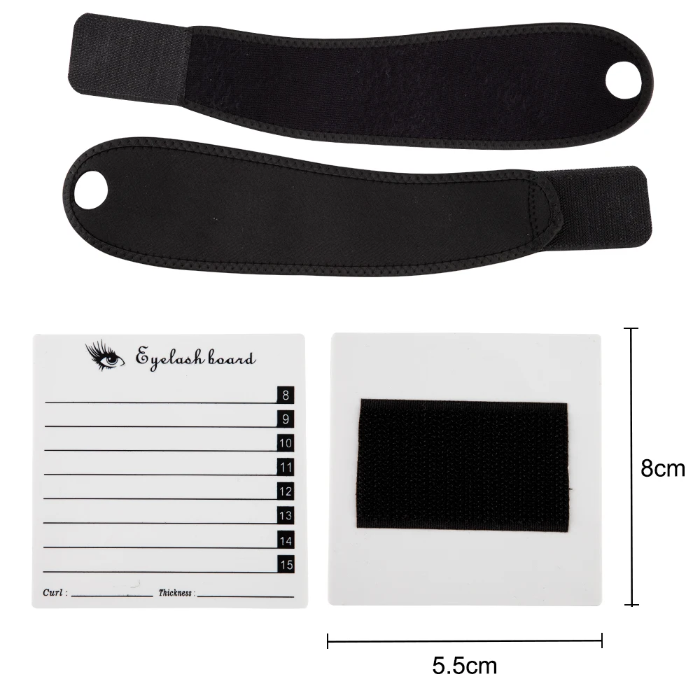 1 комплект поддон для ресниц с ремнем акриловый наращивания подставка клея