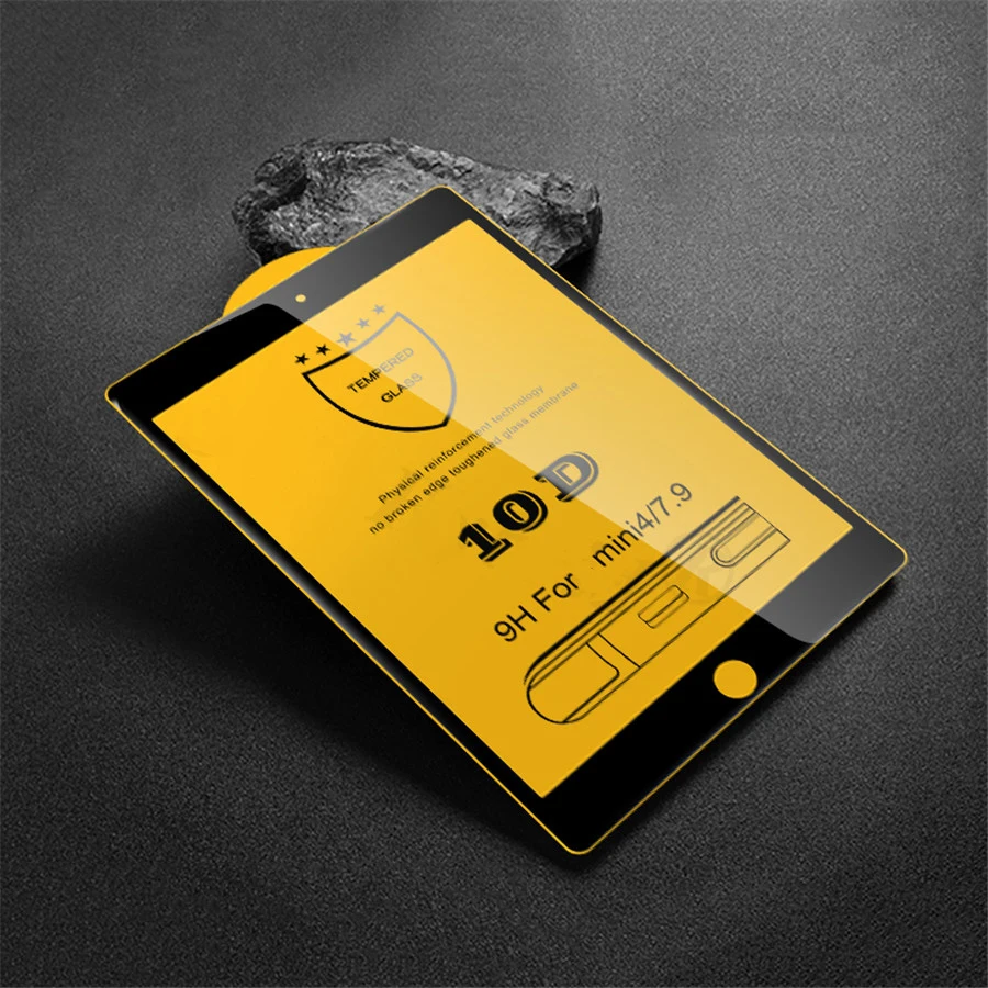 10D полное покрытие черный для iPad Mini 5 Mini 4 7,9 ''закаленное стекло экрана протектор на для Apple iPad Mini4 Mini5 защитная пленка
