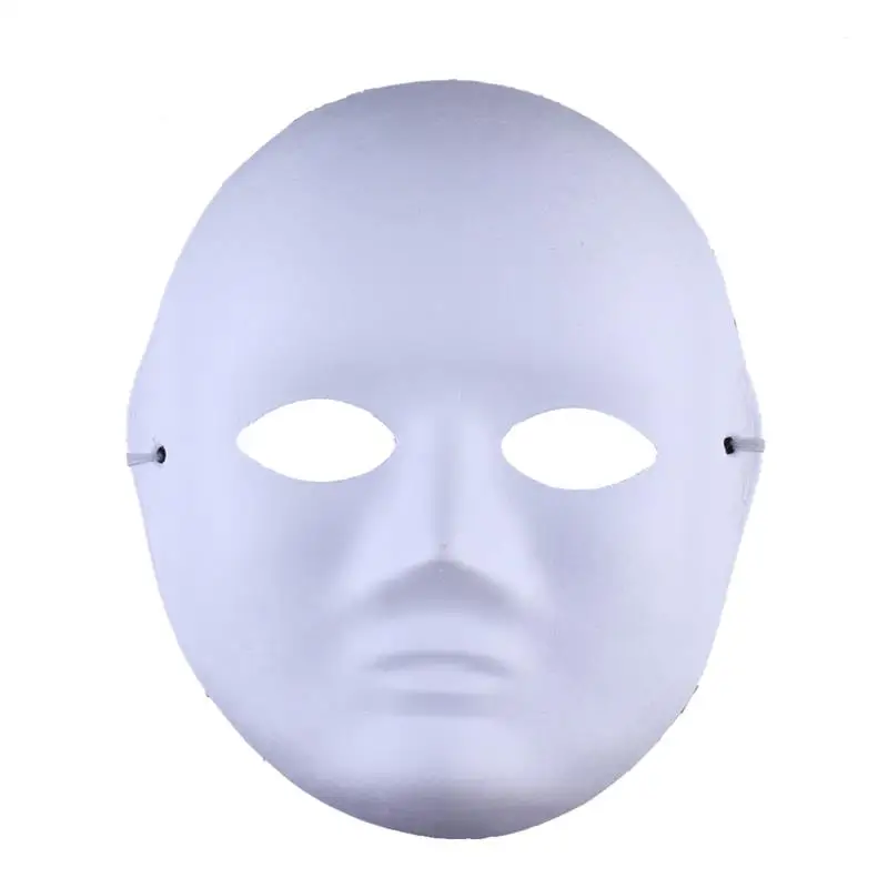 12PCS Party Masks Creative DIY Blank Painting White Masquerade For Costume | Дом и сад